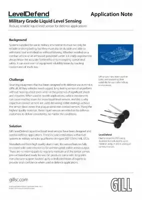 LevelDefend Military Grade Liquid Level Sensor