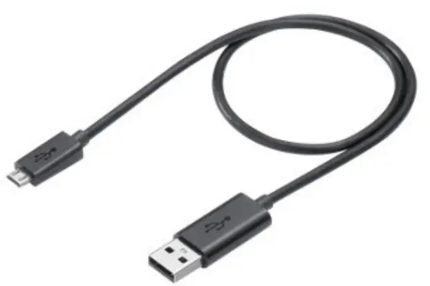 USB type A to micro B cable